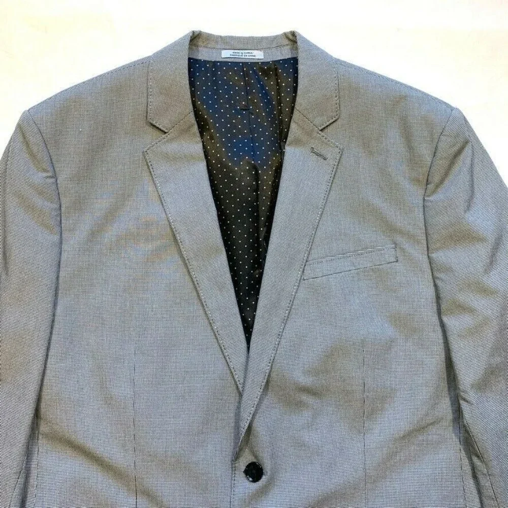 Express Photographer Nailhead Fitted Blazer Sport Jacket Coat‎ 2 Button 44R NWOT